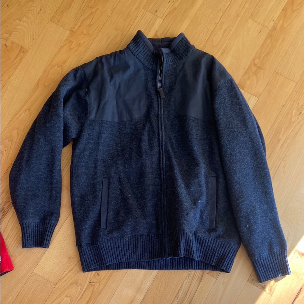 Orvis Black Zip Up Sweater